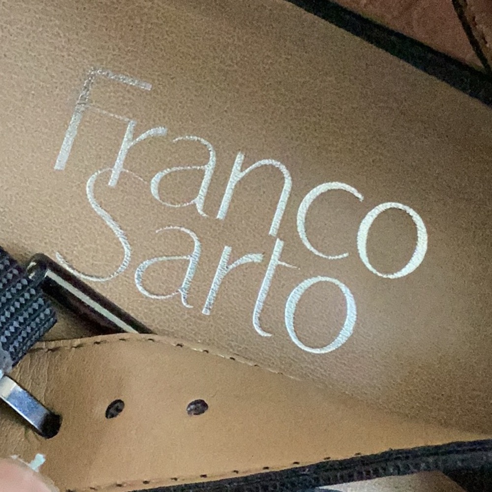 Franco Sarto Black leather Wedge Shoes - Picture 2 of 5